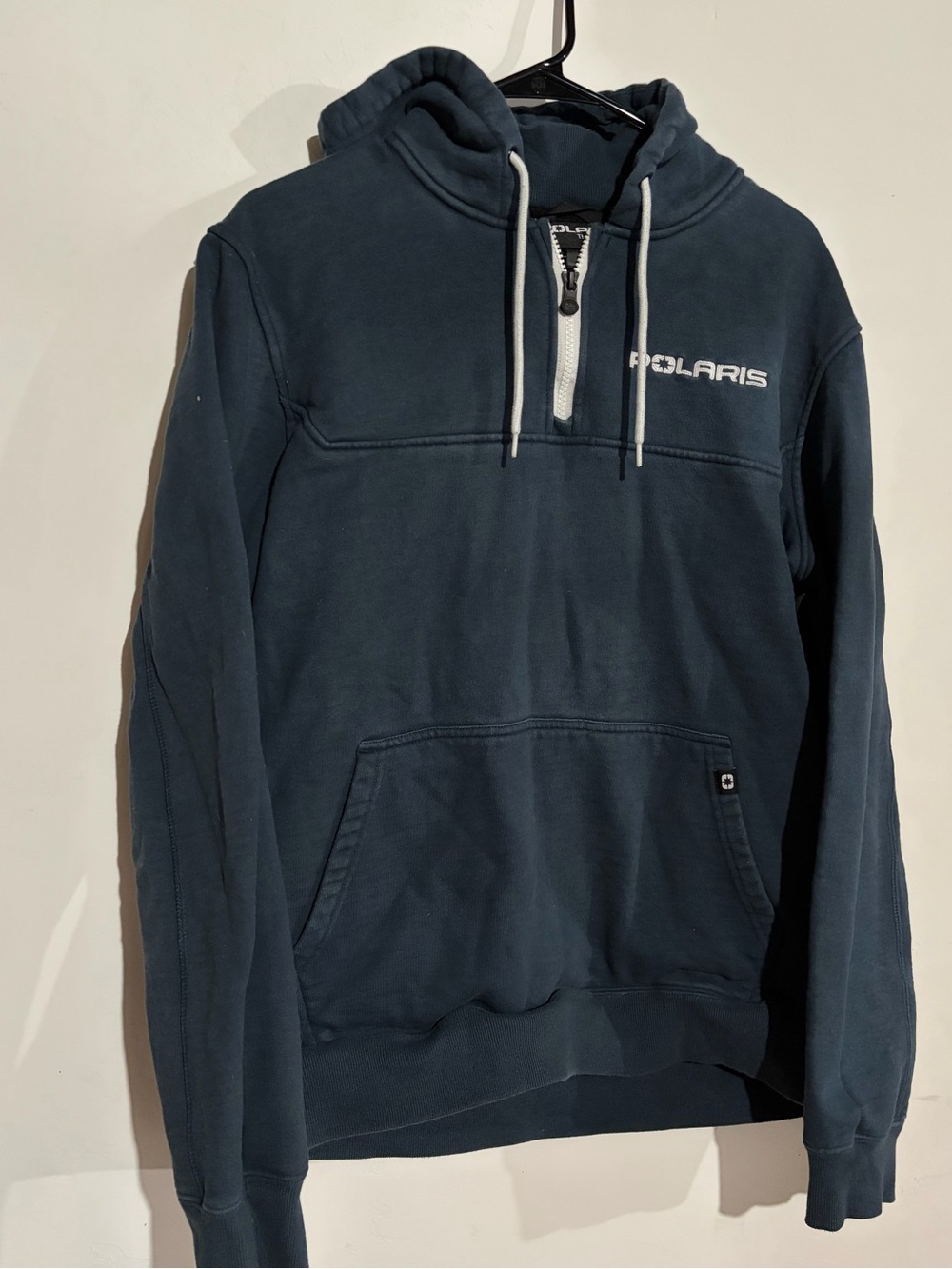 Polaris Navy fourth-Zip Pullover Hoodie